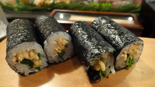 納豆マキで一息。