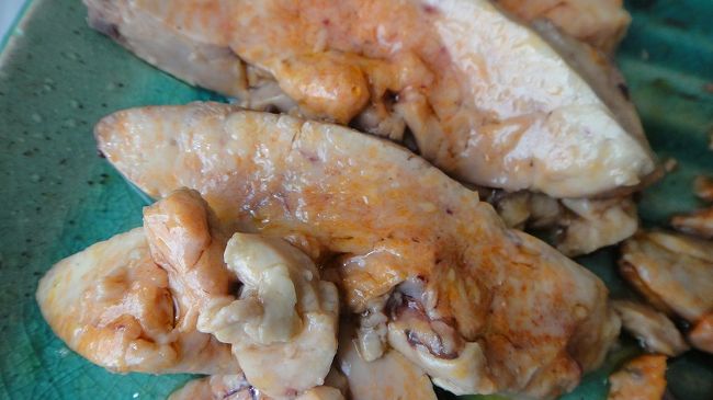 あん肝を蒸してみた。<br />ポン酢で頂ました。