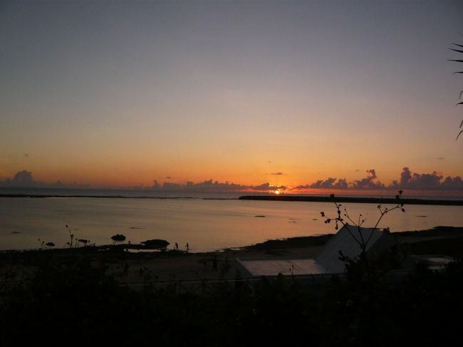 サイプレスリゾートから見える夕日はとっても美しく、しばし見とれてしまいました。