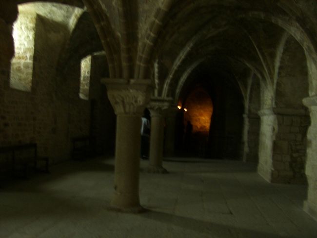 修道僧の遊歩道と呼ばれる部屋。<br />実際に何に使われていたかは不明らしい<br />（音声ガイダンスによると）