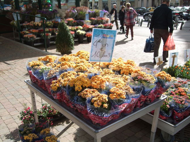 ホテルの近所の花屋さん。<br />ホントにヨーロッパは花が安くて羨ましいです。<br />朝の通勤・通学途中にこんな花屋さんがあると、きっと癒されると思います。