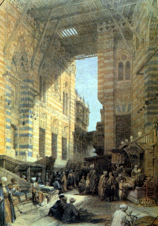 1839年の　“ハンハ-リ市場”　<br />今でも新しい店の影に古い街並みを見つける事ができる。