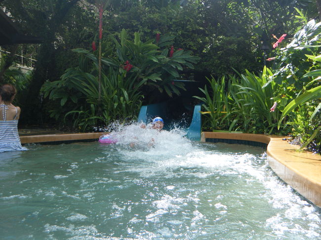 子供用のスライダーです。<br />結構、親が写真を撮っていましたが、なかなかシャッターを押すタイミングがつかめません。