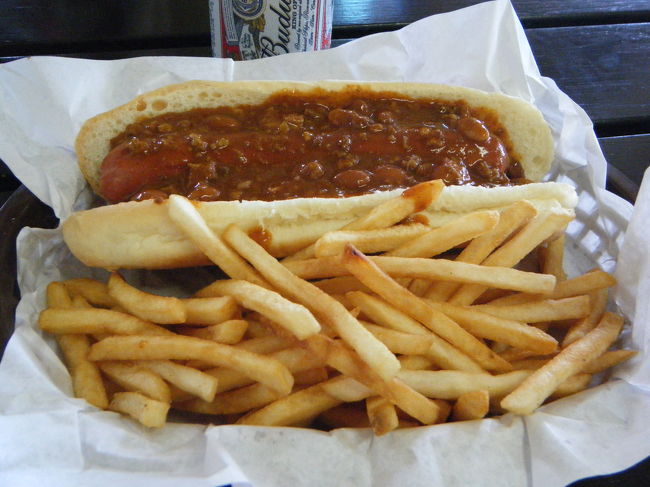 パパは、チリソースドッグ。