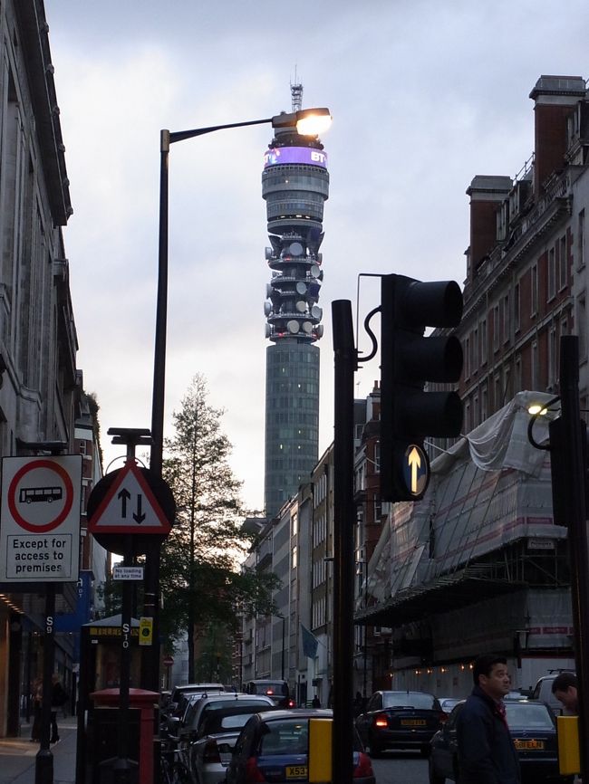 ロンドンにいてもなかなか見ることができないBTタワー！