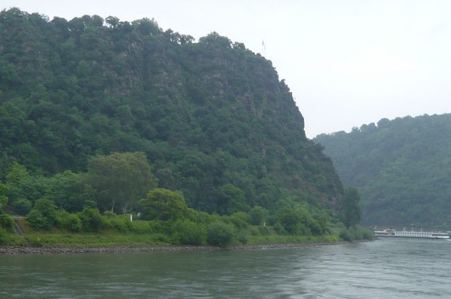 ゆっくり遠ざかって行きます。　音声ガイドと岸辺をみていないと、見過ごしてしまいそう。