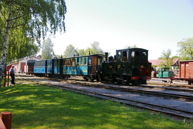 観光用と言えどもかなり古い蒸気機関車と客車です。