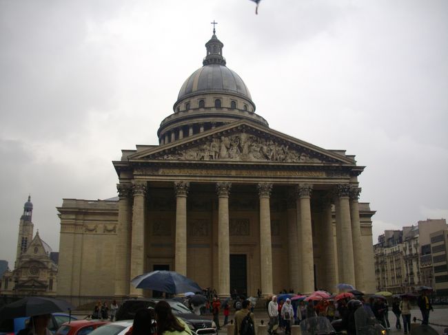 パンテオン。<br />現在は、フランスの偉人達が眠る霊廟です。