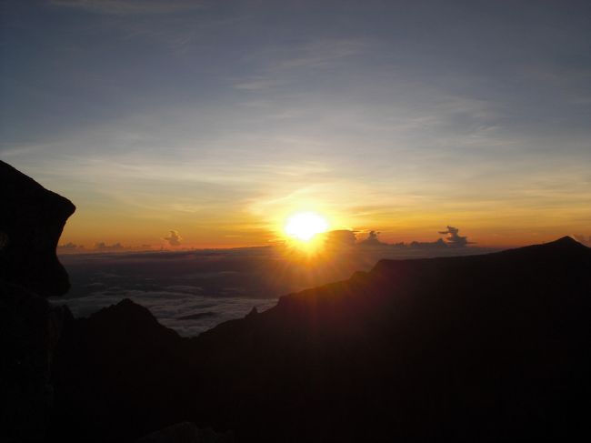 ４０００ｍのご来光。感謝