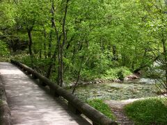 小梨平のキャンプ場を掠めて、梓川沿いに向かいます。