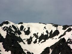 雪をかぶった奥穂高岳（3,190m）