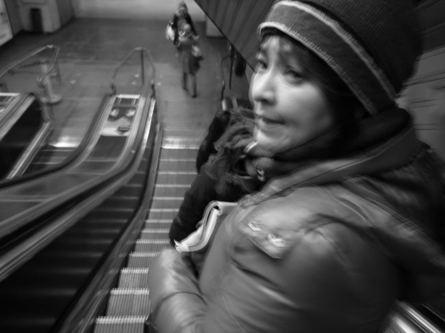 地下鉄の高速エスカレーターが気に入りました。日本だったら安全性から絶対にありえない速さです。