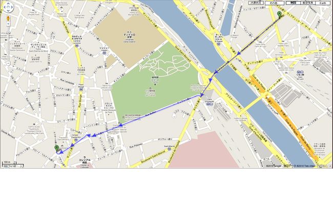 　実際は植物園の中を通り、実はまたかなり迷ってたどり着いた！？のでもっと歩いてるが、最短距離だと2.4kmだそうだ。（爆）<br /><br />次へ続く<br />http://4travel.jp/traveler/ryusie/album/10472316/