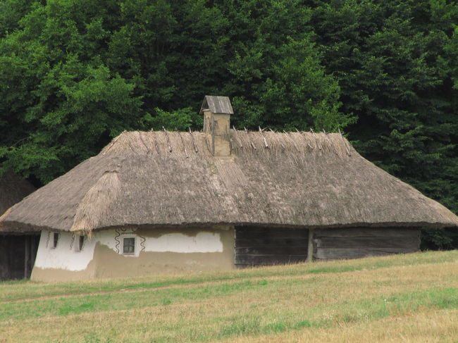 風車が並ぶ大地の向こうの家