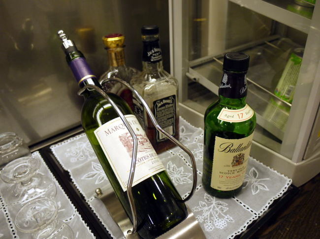 赤ワインと洋酒