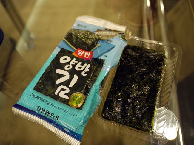 つまみに韓国海苔