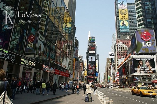 タイムズスクエアーの近くのホテルに泊まりました。<br />徒歩2分くらいだったので利便性がよかったです。