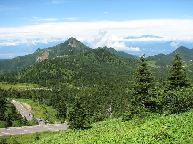 笠ヶ岳のバックには北アルプス連峰まで見渡せます。