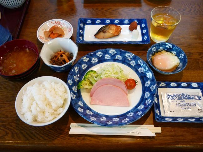 朝食。<br />こちらも量・味ともに満足。