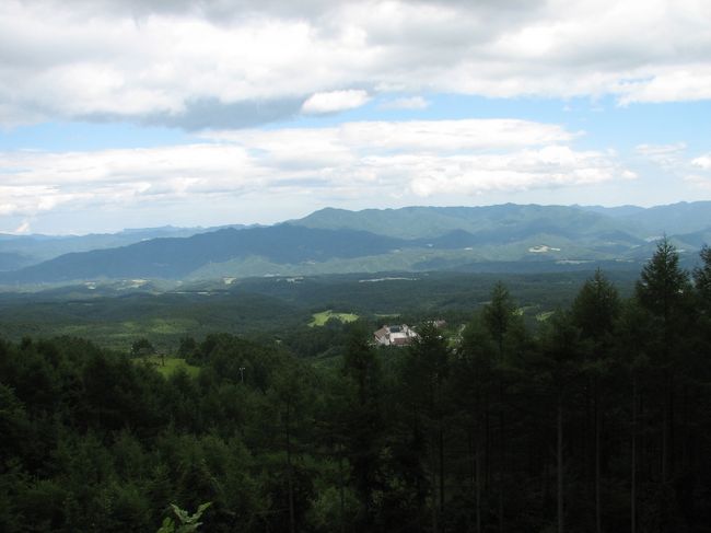松原湖方面へ向かいます。先ほどの霧がうそのように晴れました。