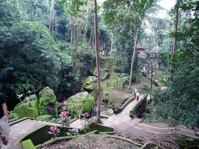 ウブドから近いってことでとりあえず寄っとくー的なのりで、あまり期待してなかったゴアガジャですが、意外にヒット。<br />ヒンドゥエリアと仏教エリアがあり、ヒンドゥエリアの方は今もお坊さんが来て信仰の対象となっているそうです。一方の仏教エリアは廃れて過去の遺構となりはててますが、小川のせせらぎが聞こえ、散歩するのにすごーい気持ちよい空間でした。<br />