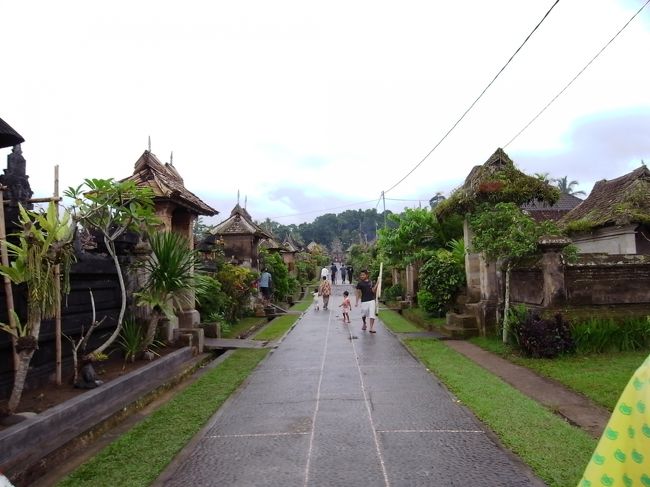 ここは、パングリプランの村です。<br />私たちがリクエストしたこの村の近くにさっきの寺があったので、寄ってみたってことです。<br />パングリプランの村は、昔ながらの伝統的な集落が保存されて、実際に住んでるお宅の中を見せてくれるっていうのが観光の売りなのですが、実際に行ってみるとテーマパークっぽさを感じました。<br />村の真ん中に整然と走るこの１本の道を見てもわかるとおり。