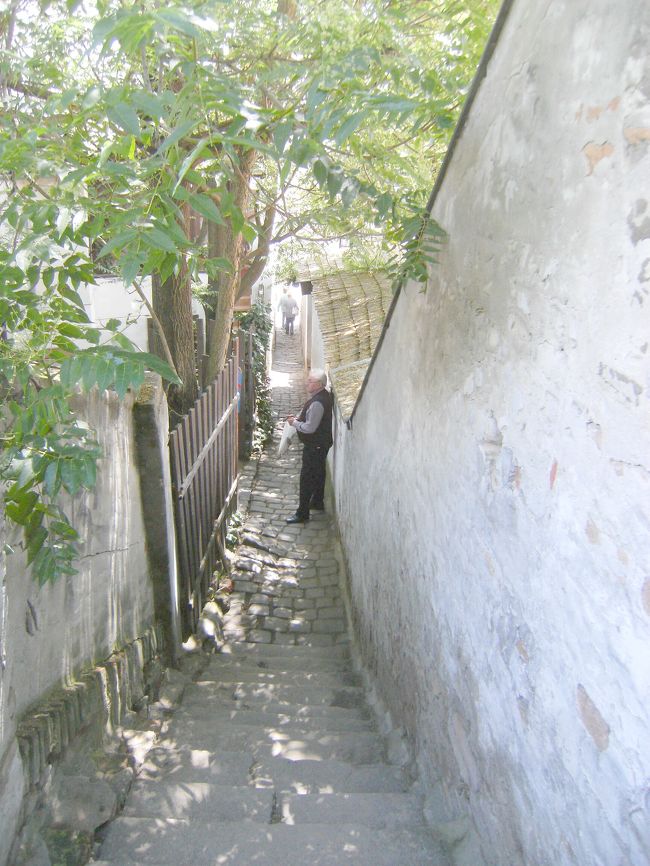 擦違い不能。途中にハンガリ−風ファ−ストフ−ドの店