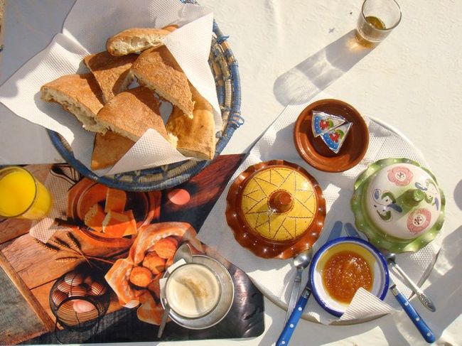 オベルージュで食べた朝食。