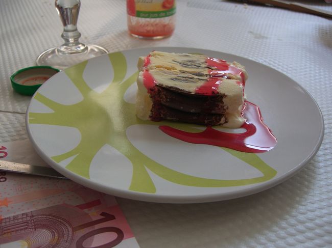 デザートのアイスクリーム。これもおいしかった。