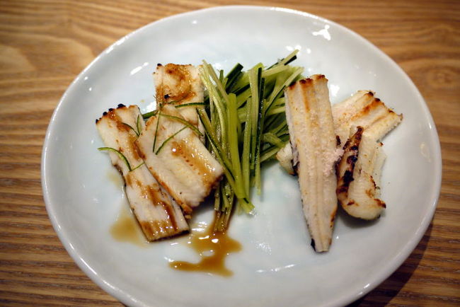 あなごをタレと塩で