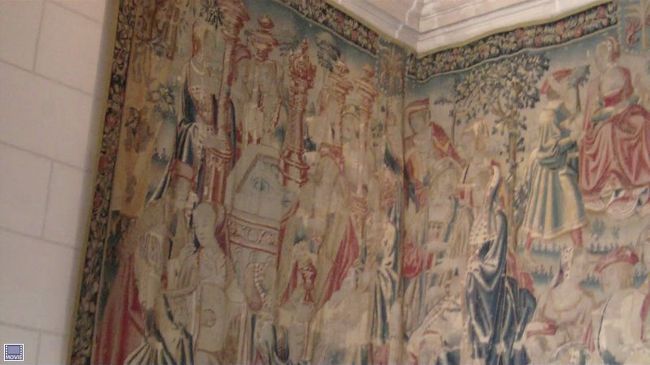 多くのタペストリーが展示されていました。<br />フランドル地方が近いためということでしたが、職人技にため息がでます。