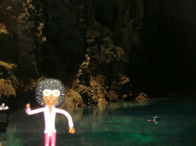 外の光が入らないと結構暗い。