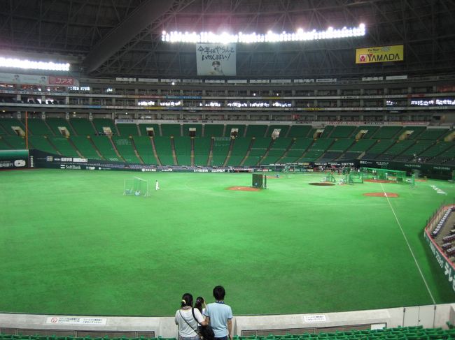 ヤフードームのバックグラウンドツアーの参加。隅から隅まで見学してきました。