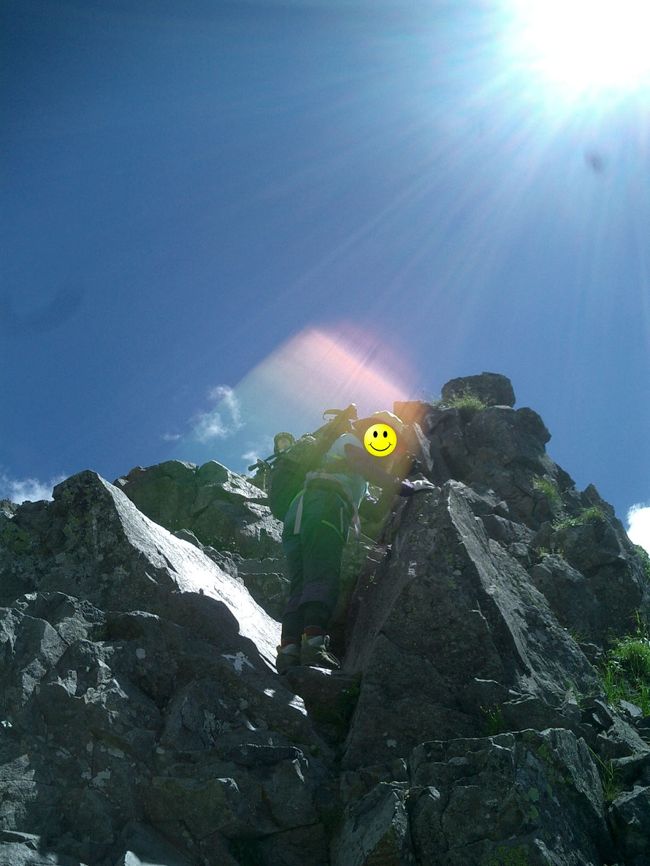2010　西穂高岳・ピラミッドピーク・独標登山。岩場チャレンジ！