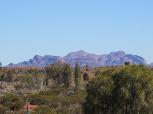 最後にホテルの裏側にある展望台に行って、カタ・ジュタとウルルを見届けました。