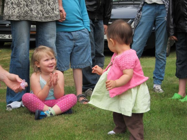 立てた！立てた！パチパチ！