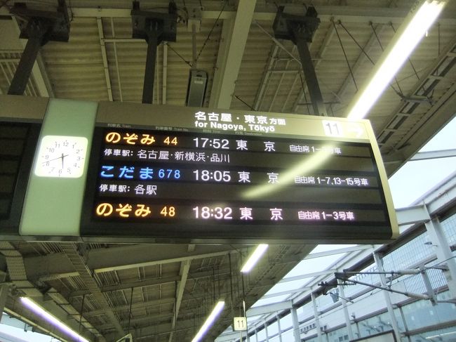 さて、東京に戻ります。<br />たくさんお酒を買い込んで？！<br />のぞみ４４号乗車。