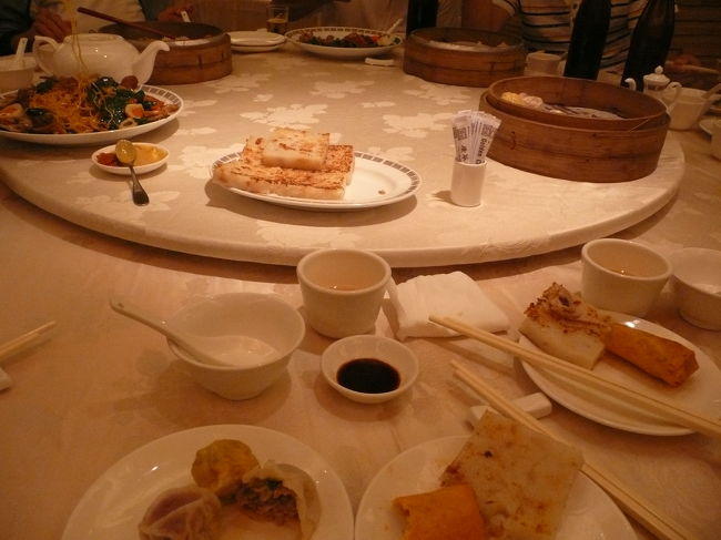 ホテル名は忘れましたが、地下で飲茶の昼食。<br /><br />種類が多くて　満足。