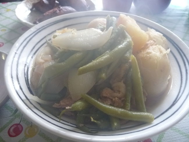 今日取れたジャガイモで・・・