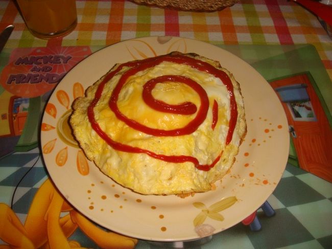 何年ぶりかに作ったオムライス。