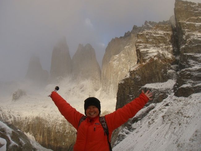 「トーレス・デル・パイネ」もなんとか見えたよ！！