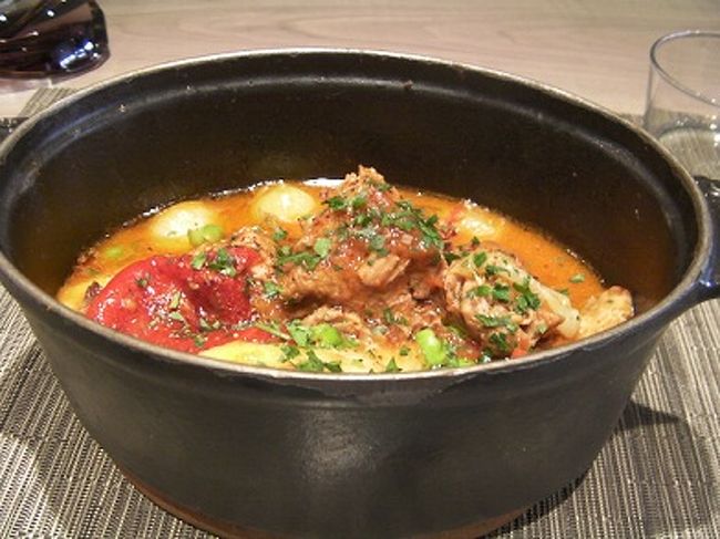 私のメインは牛肉と野菜の煮込み。<br />お肉はほろほろと崩れ、野菜はほくほくでした。