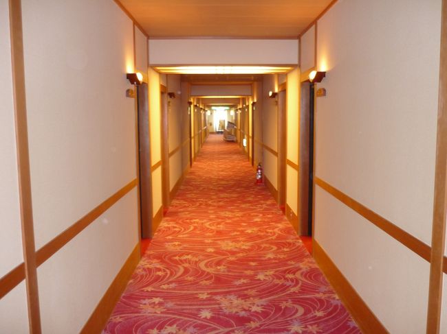 ホテルの廊下です。