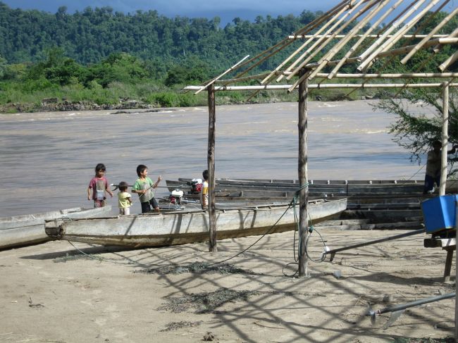 岸には沢山ボートがあったので、メインのイルカボートはここから出ているのだろう。<br />
