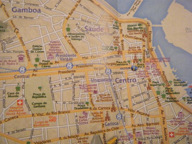 セントロのインフォメーションの地図