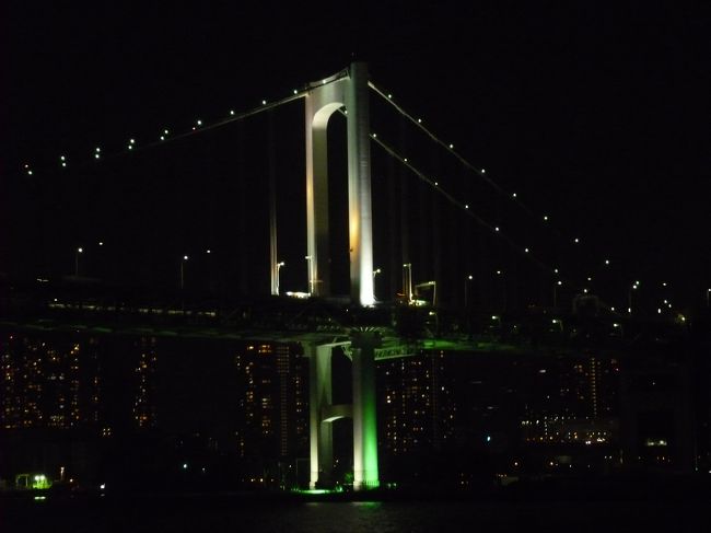 帰って参りました。<br />レインボーブリッジです。