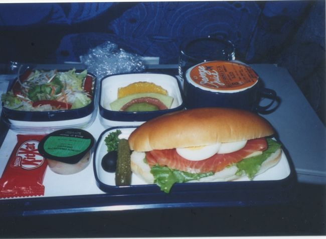 機内食。
