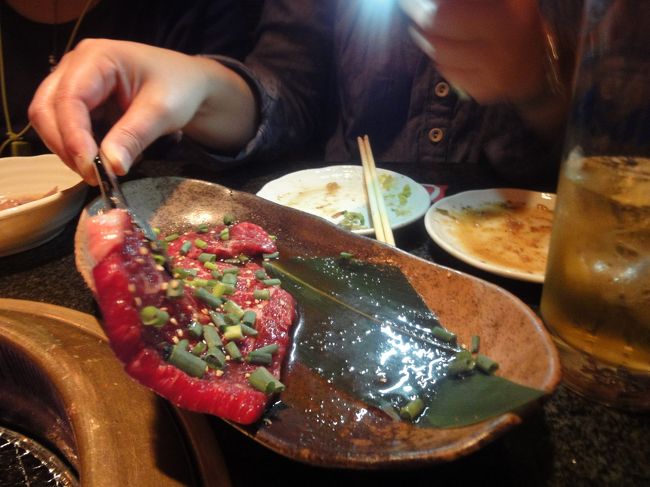 ステーキ肉〜。お肉は新鮮でなんだかぱくぱく食が進むんだなあ。