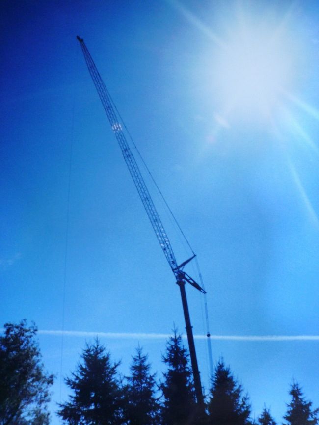 ヘルシンキの街並み、バンジージャンプ用のクレーンだそう。