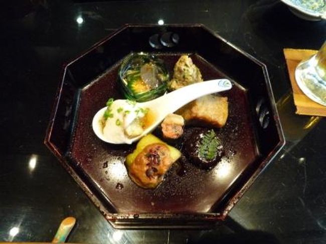 お料理をちょこっとだけ紹介。<br /><br />前菜は茄子尽くし。